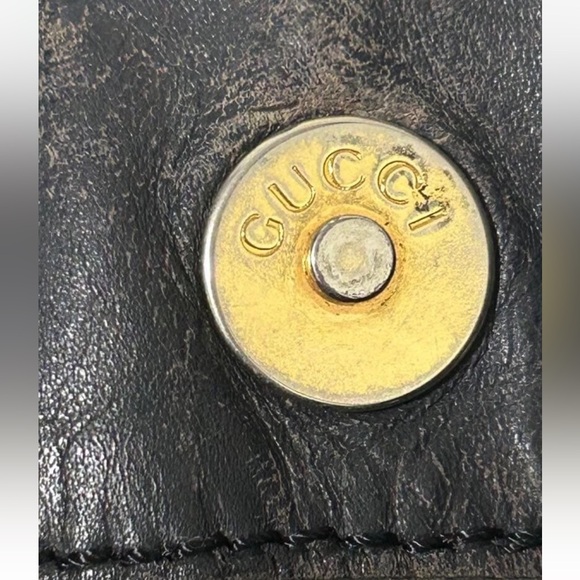 Gucci Black Suede Shoulder Bag with Bamboo Handle - Picture 12 of 15